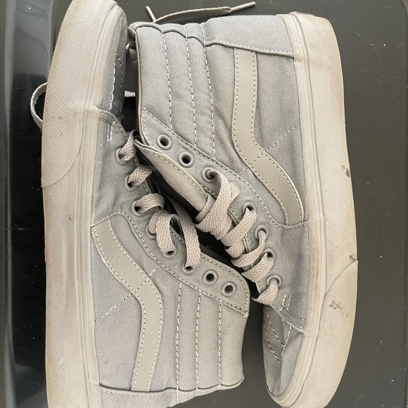Mono Grey Vans (Hi) - Picture 5 of 6